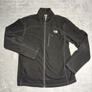 The North Face Jacket M Black Texture Cap-Rock Fleece Gorp-Lite Quiet-Outdoor M